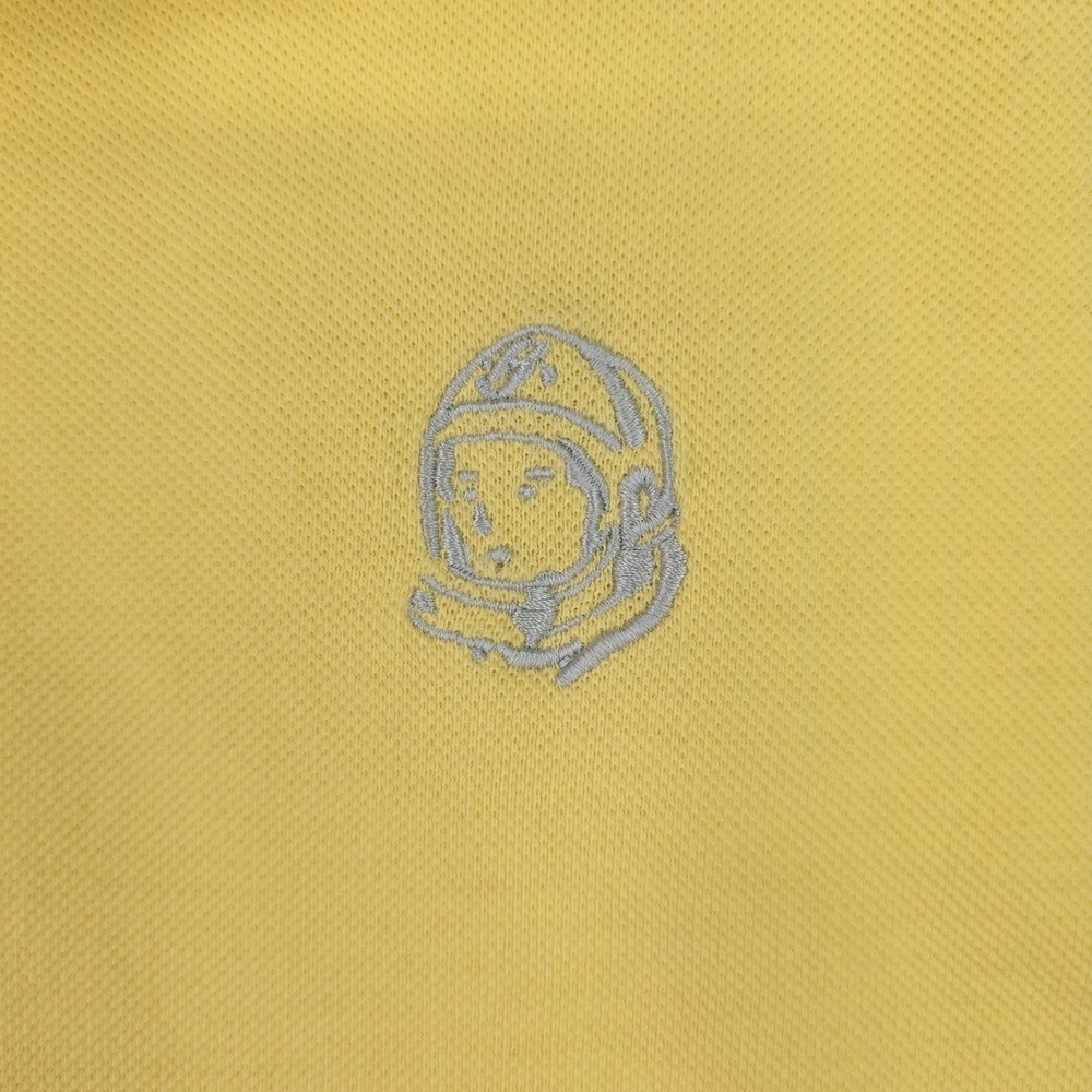 Billionaire Boys Club Polo Shirt Mens 3XL Yellow Astronaut Logo Cotton Pique - Picture 5 of 10